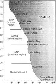 The coast north of terrace bay, which is dominated by high sand dunes, is the most attractive stretch of the skeleton coast. Map Of Namibian Coast Showing Fishing Locations Download Scientific Diagram