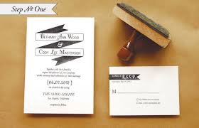 Diy Tutorial Rubber Stamp Banner Wedding Invitations Wedding Invitation Stamp Wedding Rubber Stamps Wedding Invitations Diy
