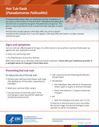 Check spelling or type a new query. Hot Tub Rash Pseudomonas Folliculitis Healthy Swimming Healthy Water Cdc