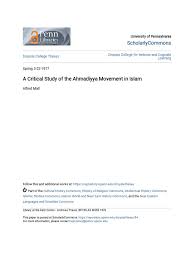 Approach to the religious person. A Critical Study Of The Ahmadiyya Movement In Islam Pdf Hadith Messiah