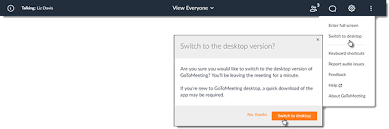 If you have a new phone, tablet or computer, you're probably looking to download some new apps to make the most of your new technology. Cambiar A La Aplicacion De Escritorio Asistencia Tecnica Para Gotomeeting