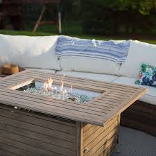 Belham Living 49 In Willow Rectangle Propane Fire Pit Walmart Com Propane Fire Pit Table Propane Fire Pit Fire Pit Backyard