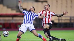Athletic bilbao is going head to head with real madrid starting on 16 may 2021 at 16:30 utc at san mames stadium, bilbao city, spain. Athletic Bilbao 0 1 Real Sociedad Oyarzabal Scores Winner In Copa Del Rey Final Bbc Sport