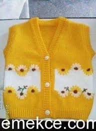 Tig Isi Bebek Yelek Modelleri 2019 Emekce Com Baby Knitting Patterns Orgu Tig Isleri