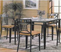 A round wooden dining table and 4 chairs add just the right touch of modernity without going too over the top. Glass Top Modern Counter Height Dining Table W Optional Chairs