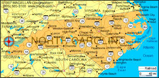 Atlas North Carolina Viagem Geografia