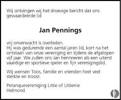 Jantje is er niet meer. Jan Jan De Penning Pennings 04 01 2015 Overlijdensbericht En Condoleances Mensenlinq Nl