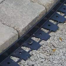 Proflex 48 Ft Paver Edging Project Kit In Black 1260hd 48c The Home Depot Paver Edging Landscape Edging Paver