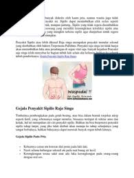 Sipilis adalah peyakit menular seksual (std) yang mana di dalam penularannya terjadi karena. Ciri Ciri Penyakit Raja Singa Pada Wanita Dengan