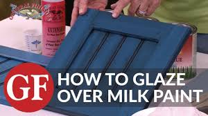 How To Glaze Over Milk Paint