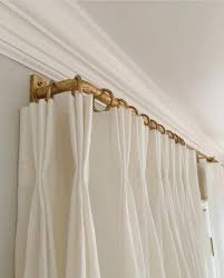 French Return Drapery Rod Gold Window Treatments Window Treatments Living Room French Drapery Rod