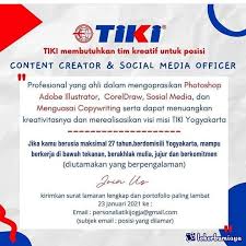 Pria/wanita berusia maksimal 30 tahun pendidikan. Lowongan Kerja Di Prov Di Yogyakarta Januari 2021