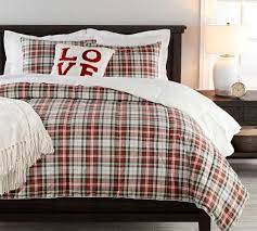 Denver Plaid Sherpa Cotton Comforter Shams Pottery Barn Make a statement in any room with pottery barn's spring/summer 2021 palette.