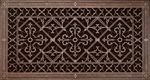 The damper or the lip keep the metal floor register and metal floor air returns in place. Decorative Grille 12x24 Arts And Crafts Style Beaux Arts Classic Products