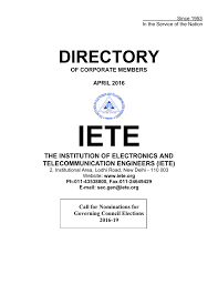 Begitupun setelah nyepi masih ada tahapan lain. Iete Directory Of Corporate Members As On 31 Mar 2016