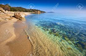 Near the village there is a rocky cape penetrating into the sea around which you can find several small secluded beaches. Immagini Stock Amazing Sunset View On Proti Ammoudia Beach Near Olympiada Town Summer Resort Kavala Region Greece Incredibly Romantic Sunrise On The Beach Ionian Sea View Of The Ocean Tropical Beach