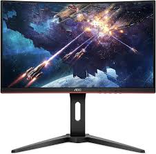 Aoc C24g1 24 Curved Frameless Gaming Monitor Fhd 1080p 1500r Va Panel 1ms 144hz Freesync Etc In 2020 Pc Monitor Monitor Best Computer