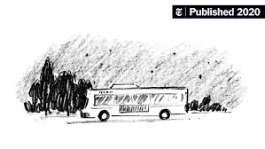 'A Bus Pulled Up and Parked, Obstructing Our View of the Sky'