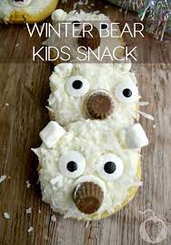 Winter Bear Kids Snack Recipe Kids Food Crafts Fun Kids Food Kids Meals