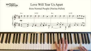 How To Play Love Will Tear Us Apart From Normal People By Nerina Pallot Piano Tutorial Preview Youtube