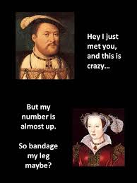 Hey I Just Met You And This Is Crazy Meme Hey I Just Met You And This Is Crazy A La Henry Viii And His Six Wives More Tudor Memes History Jokes Historical Humor History
