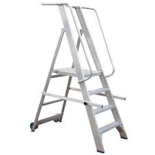 Plateforme Mobile Pliante Ht Travail 3 75 M Securisant Avec Rampes Ami Hauteur Com Rampes Plateforme Escalier Bois Metal