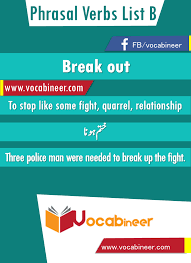 Break Out Phrasal Verb With Hindi And Urdu Meanings And Sentence Download Pdf Verbs List Verb List