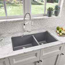 Precis 33 L X 18 W Double Basin Undermount Kitchen Sink Reviews Allmodern Undermount Kitchen Sinks Best Kitchen Sinks Double Basin Kitchen Sink