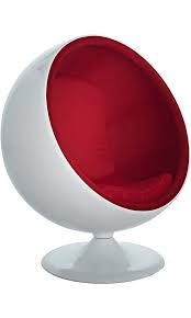 lexmod eero aarnio style ball chair in red best price ball chair chair aarnio