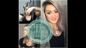 If you can, get someone to help you trim evenly or decide when enough is enough. How To Layer Your Own Hair Youtube