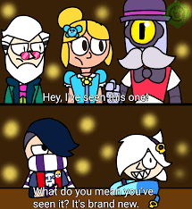 amber is hot (pun intended) and the legendaries approve of (@gabviz)'s art. 10000 Best R Brawlstars Images On Pholder My Last Brawlified Meme Template Of The Year Featuring The Old Town Trio And The Gift Shop Duo