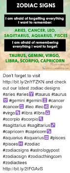 Both signs like to take charge, but they come at a leadership role from very different directions. Zodiac Signs I Am Afraid Of Forgetting Everything L Want To Remember Aries Cancer Leo Sagittarius Aquarius Pisces I Am Afraid Of Remembering Everything I Want To Forget Taurus Gemini Virgo Libra