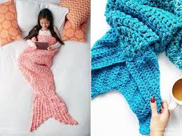How to crochet mermaid tail blanket | tutorial diy, easy pattern. Magical Mermaid Tail Blankets With Free Crochet Patterns