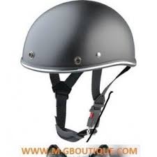 Casque Bol Noir Matt Biker Casque Bol Moto Casque Casques Motos