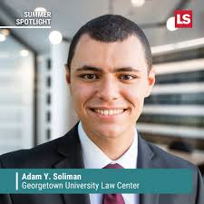⚖️SUMMER SPOTLIGHT☀️ Say hello to Adam Soliman! Adam is an incoming summer  associate from @georgetownlawofficial. Outside of practicing law, Adam is a  proud Eagle Scout. Learn more about careers at Lowenstein at