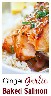 Ginger Garlic Baked Salmon The Best And Easiest Salmon Recipe Ever Moist Flavorful Juicy And Takes Only 1 Easy Salmon Recipes Salmon Recipes Baked Salmon