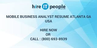 mobile business analyst resume atlanta