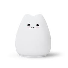 Led Cute Cat Night Light 7 Colors Battery Silicone Soft Bedside Decorative Light Baby Nursery Cartoon Lamp For Children Gift Walmart Com Walmart Com