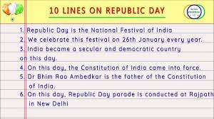 26 January Essay 10 Lines On Republic Day Essay Writing In English Lines On Republic Day Essay On Republic Day Republic Day