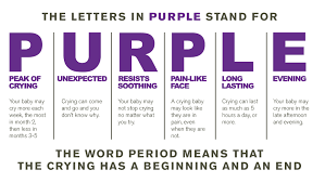 Purple Acronym Baby Wont Stop Crying Baby Crying Period Of Purple Crying