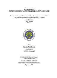 Check spelling or type a new query. Laporan 3 Java Inheritance Pbo