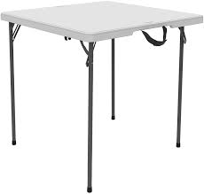 Maybe you would like to learn more about one of these? Amazon Com Lifetime 80273 Fold In Half Square Table 34 Inch White Home Kitchen