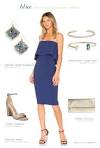 Knee Length Royal Blue Bridesmaid Dresses