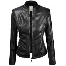 Ll Womens Hooded Faux Leather Jacket Leather Look Jackets Leather Jackets Women Jackets For Women