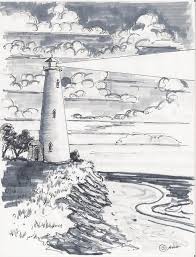 How To Draw Worksheets For The Young Artist Sea Landscape Drawings Landscape Drawing Tutorial Cool Drawings