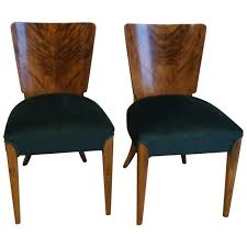 Art Deco Two Chairs J Halabala From 1940 Chair Dining Room Chairs Art Deco
