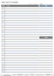 Our free printable planner is ready to help you . Free Printable Daily Calendar Templates Smartsheet