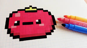 Handmade Pixel Art How To Draw Kawaii Tomatoe Pixelart Pixel Art Pixel Art Pattern Anime Pixel Art