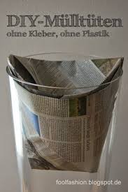 Plastic Free July Diy Mulleimer Tute In 2020 Plastikfrei Tuten Falten Plastik