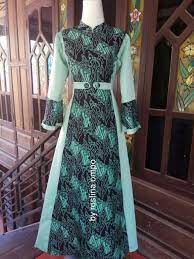 Harga gamis batik kombinasi polos. 58 Ide Model Gamis Model Pakaian Pakaian Wanita Model Pakaian Hijab